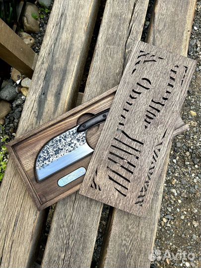 Топор ножи с чехлом в комплекте