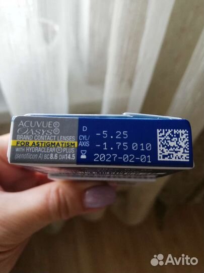 Контактные линзы Acuvue Oasys