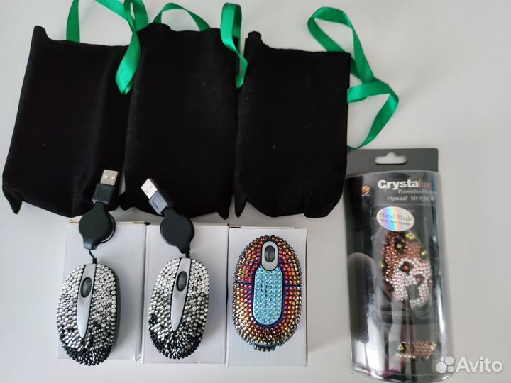 Компьютерная мышь со стразами