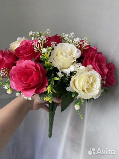 Интерьерная композиция искусственные цветы букет