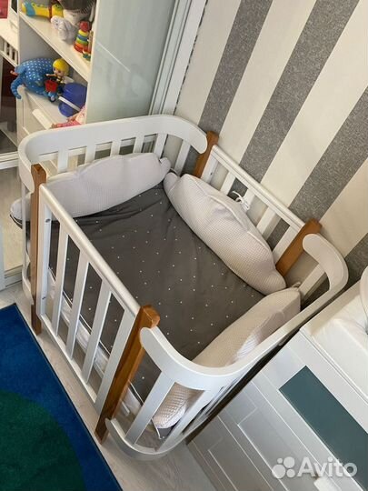 Детская кроватка happy baby mommy lux