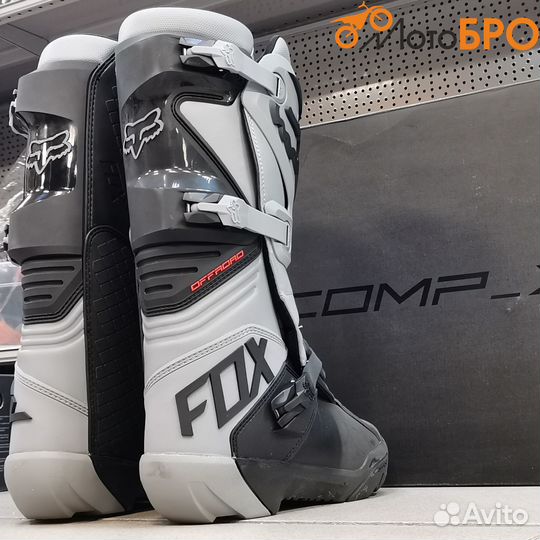 Мотоботы эндуро FOX серые