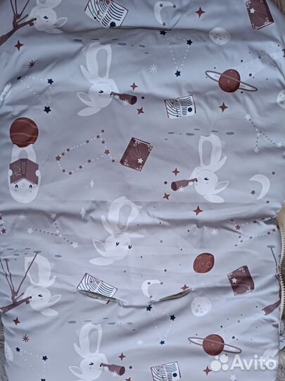 Зимний конверт в коляску на овчине