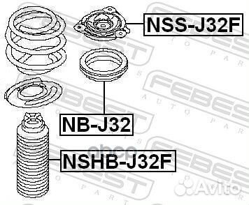 Подшипник опоры амортизатора NB-J32 NB-J32 Febest