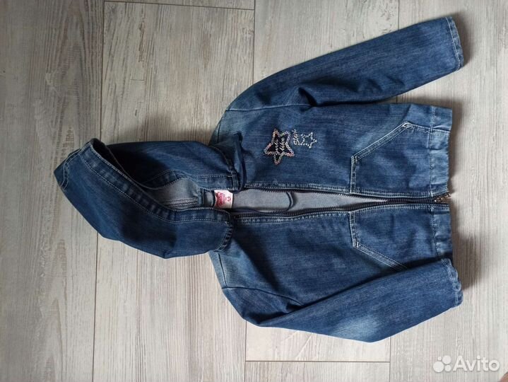 Джинсовый комплект для девочки 5-7 лет