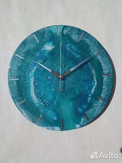 Часы настенные, эпоксидная смола
