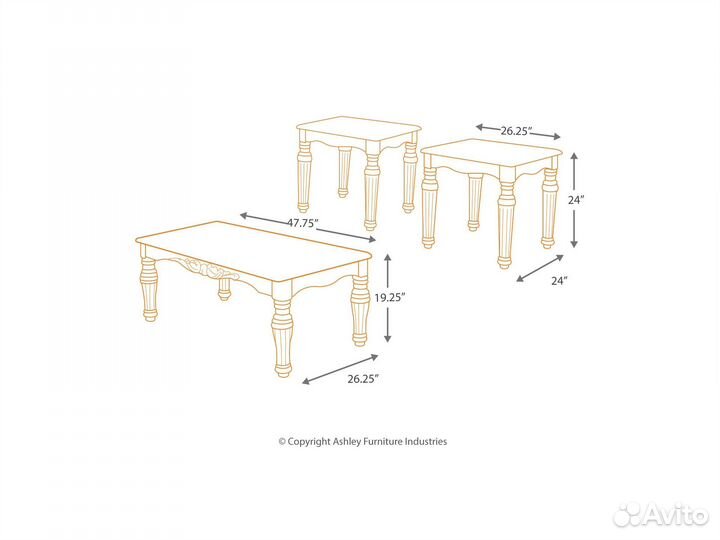 Набор журнальных столов Ashley T533-13