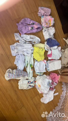 Вещи пакетом на девочку от 0 до 6 мес