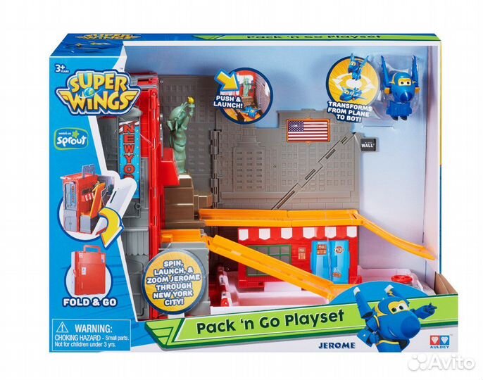 Новый игровой набор Super Wings Джером в Нью-Йорке