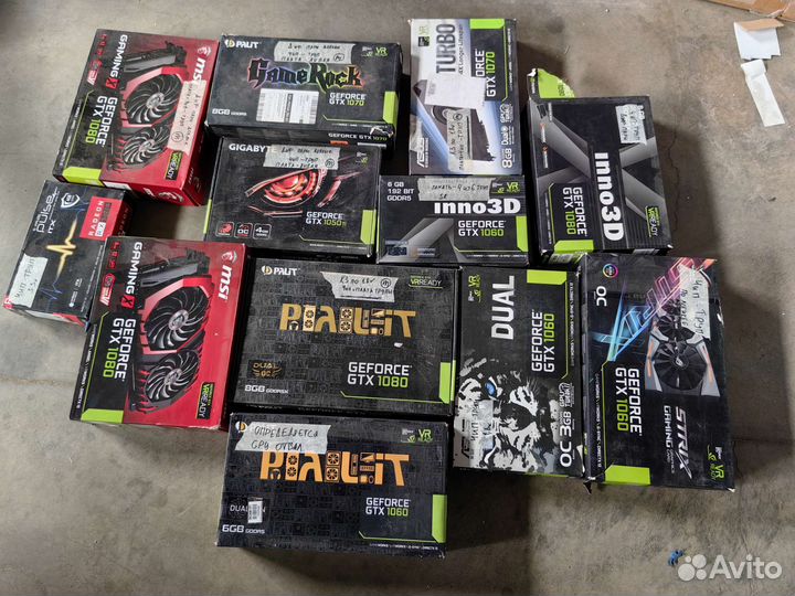 Видеокарты на запчасти nvidia GeForce GTX