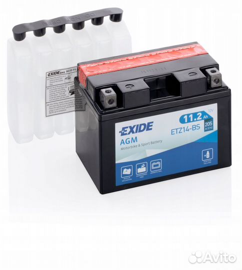 Мото аккумулятор Exide ETZ14-BS 11.2 А/ч