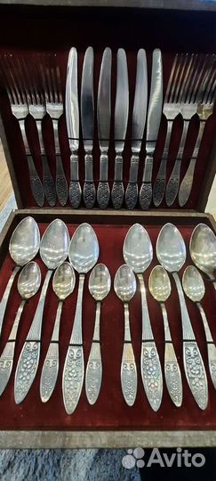 Набор столовых приборов мельхиор СССР