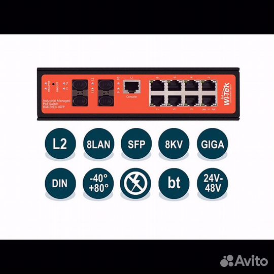 Коммутатор Wi-Tek WI-PMS312GF-I v2
