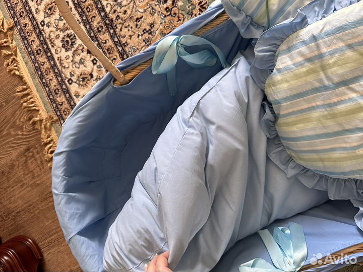 Ротанговая люлька для новорождённых