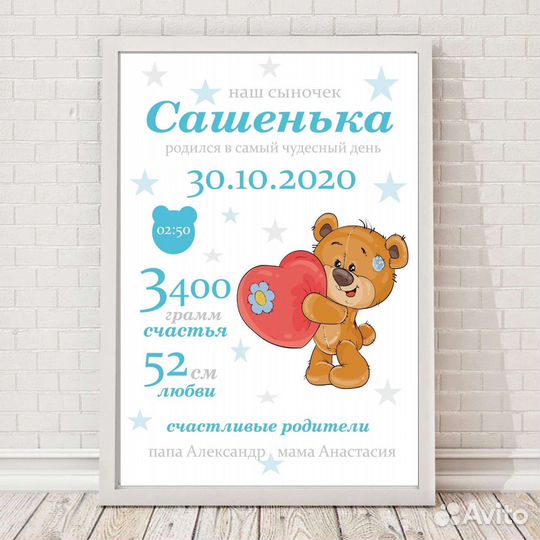 Детская метрика, постеры