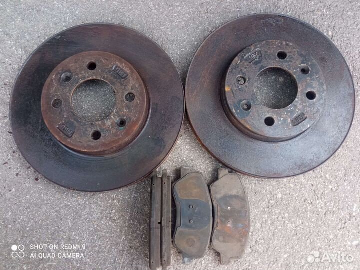 Диски тормозные передние rio/solaris