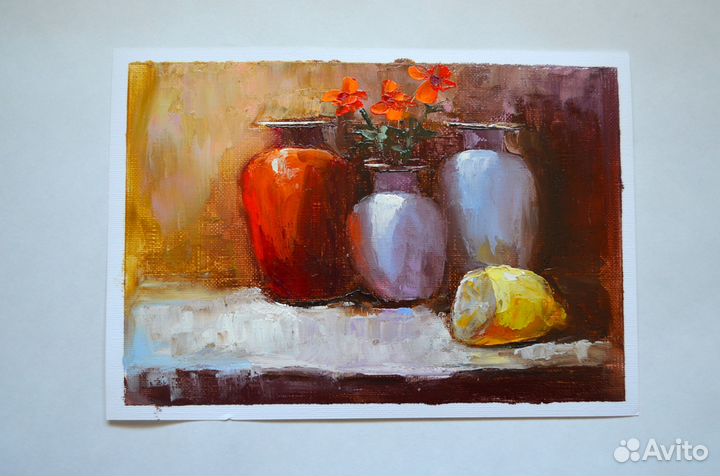 Картины маслом разные 20х30 см