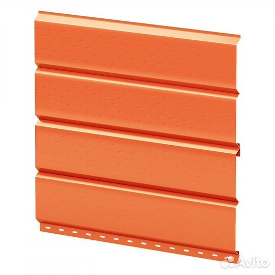 Софит Л-брус перф. 264x0,4 насыщен. оранжевый