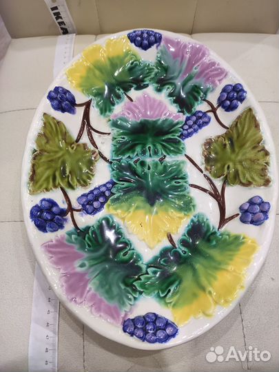 Блюдо зик конаково, 33,5 см, очень красивое