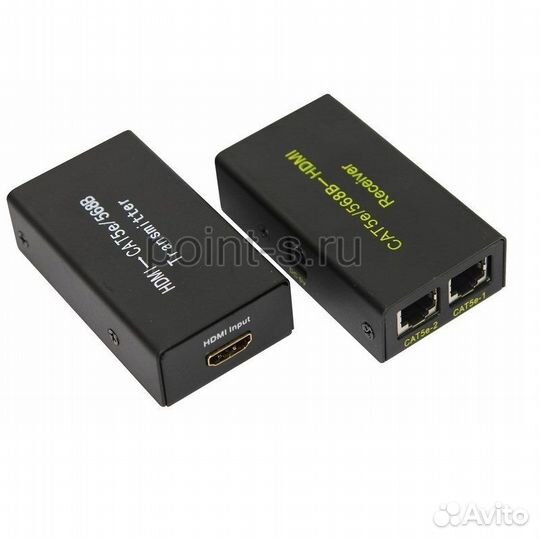 Hdmi удлинитель по витой паре (до 30 м)
