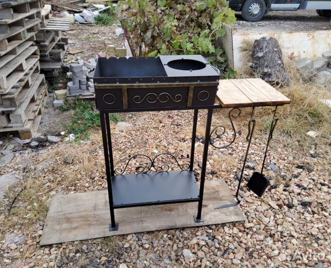 Очаг для казана мангал столик 3 мм сталь