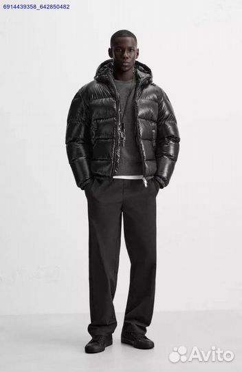 Пуховки Zara x Moncler глянцевый (Арт.86266)