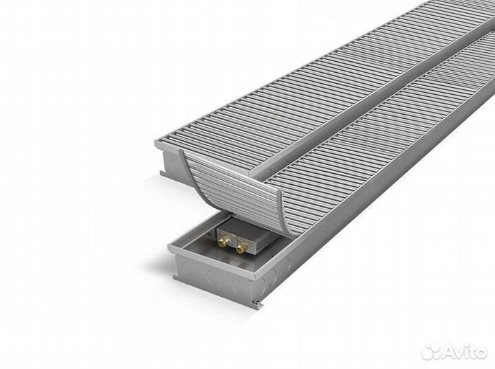 Конвектор внутрипольный minib RT с вентилятором KT