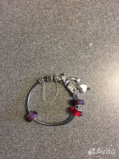 Пандора браслет плюс 3 шарма муранки