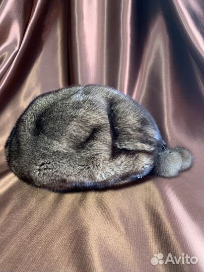 Берет из меха норки