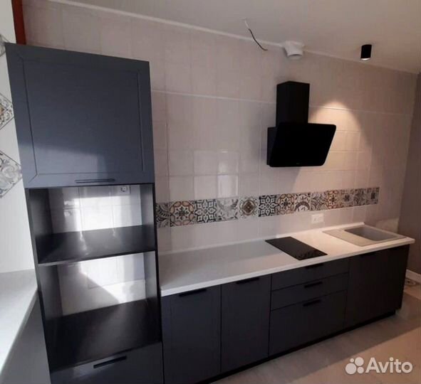 Кухня серая модульная новая