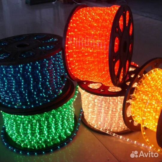 Зеленый дюралайт двухжильный