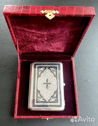 Портсигар серебряный 875 проба (новое)