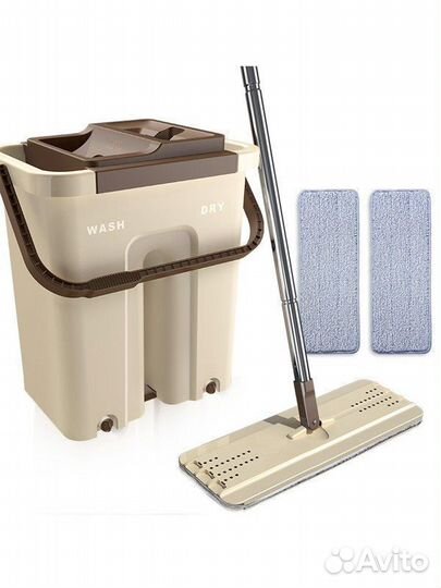 Швабра с отжимом в ведре MOP scratch 8 литров