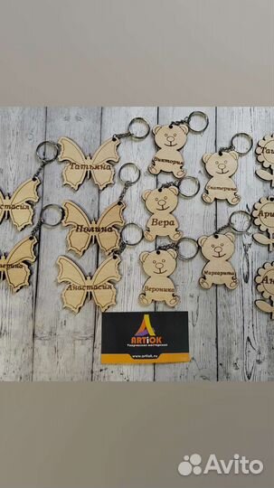 Именные брелки, подарок на класс