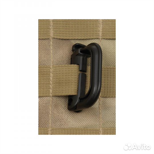 MFH Plastic Carabiner Molle 2-Pack black