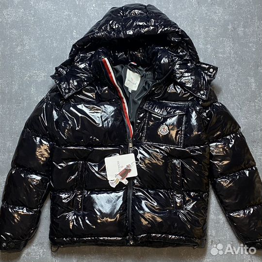 Пуховик moncler maya глянцевый