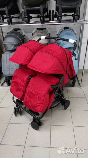 Новая прогулочная коляска для двойняшек, близнецов