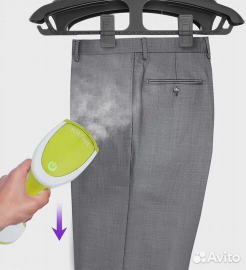 Отпариватель ручной Kitfort кт-9107 1200Вт белый/салатовый