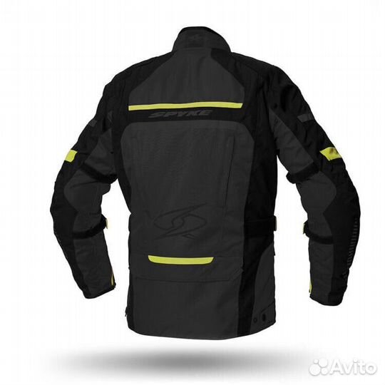 Motorcycle Fabric мотокуртка Spyke meridian Dry Tecno Gray Black Yellow Fluo