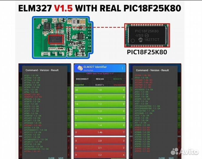 ELM 327 V1.5 OBD2 WI-FI/BT