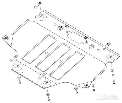 Защита картера двигателя Subaru Legacy (B15)