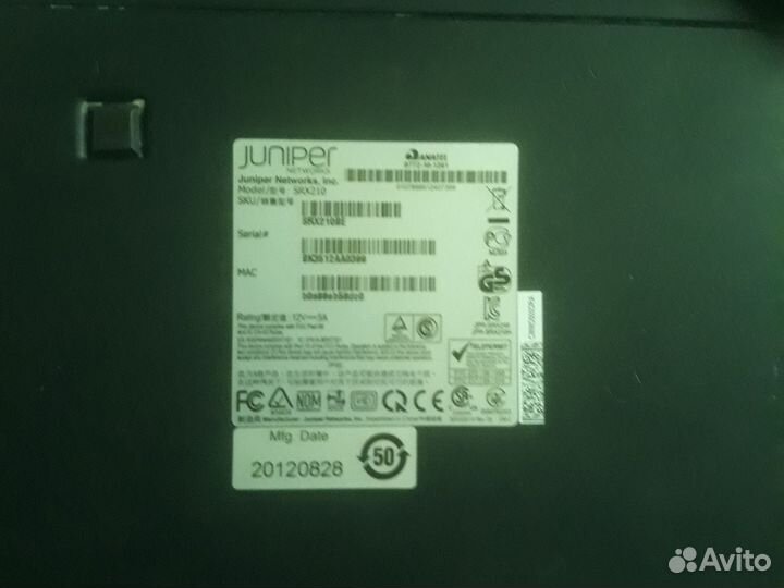 Шлюз безопасности Juniper SRX210BE