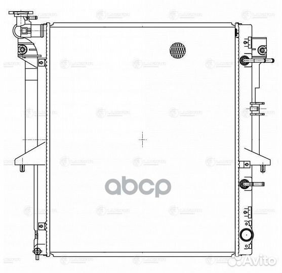 Радиатор mitsubishi L200 06- LRc 11152 luzar