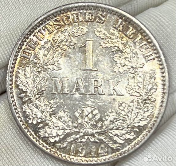 1 марка 1914 года AU-UNC
