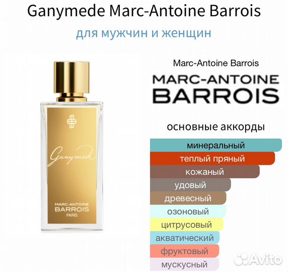 Распив Marc-Antoine Barrois Ganymede Оригинал