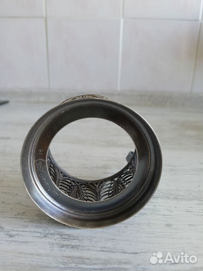 Подстаканник кхи (Казаковская скань), мельхиор