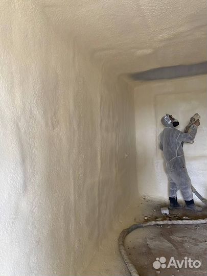 Утепление, напыление пенополиуретаном (ППУ)