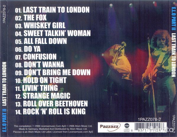 E.L.O Part - II Last Train To London (CD)