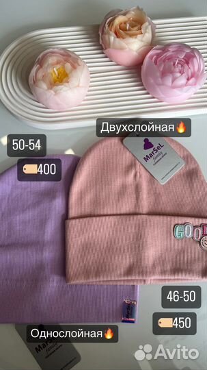 Шапочки для девочек Новые