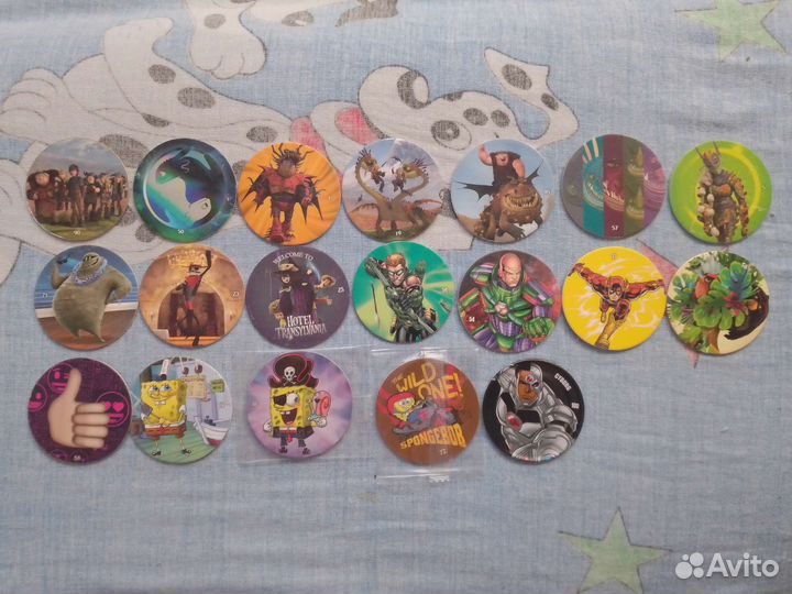 Коллекционные фишки чипикао из разных коллекций